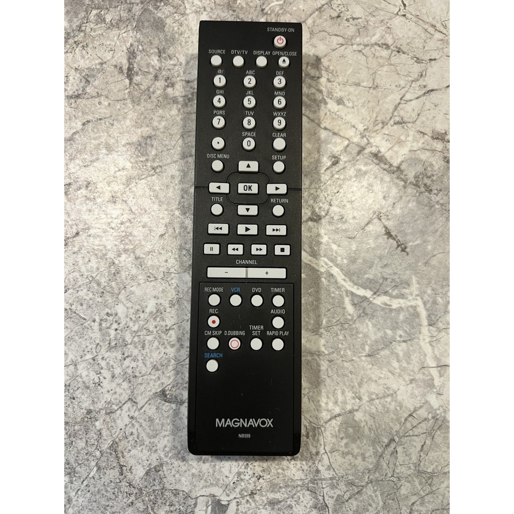 Magnavox NB555 OEM DVD/VCR Recorder Remote Control Genuine Original
